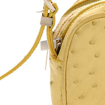 The Row Ostrich Lizard Mini Twin Crossbody Bag Yellow 15 of 15