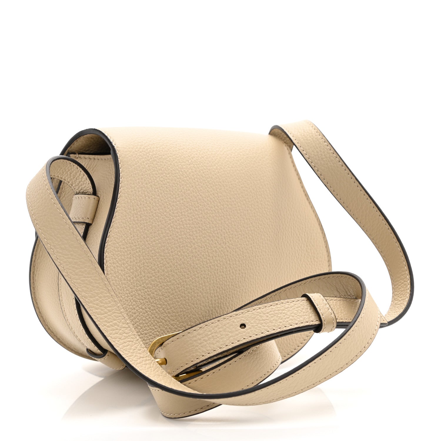Chloe Calfskin Mini Marcie Round Crossbody Bag Root Beige 3 of 8