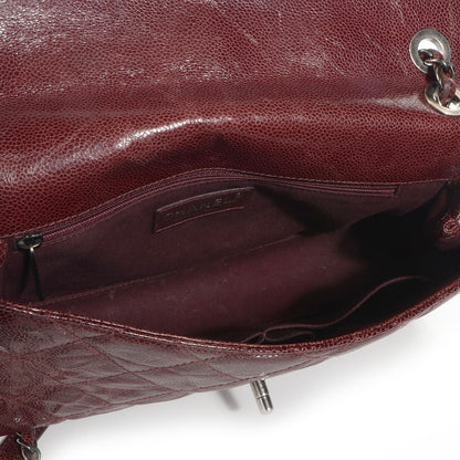 Chanel Crumpled Grained Calfskin Medium CC Crave Flap Bordeaux 5 of 9