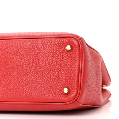 Christian Dior Calfskin Medium Diorissimo Tote Red 10 of 10