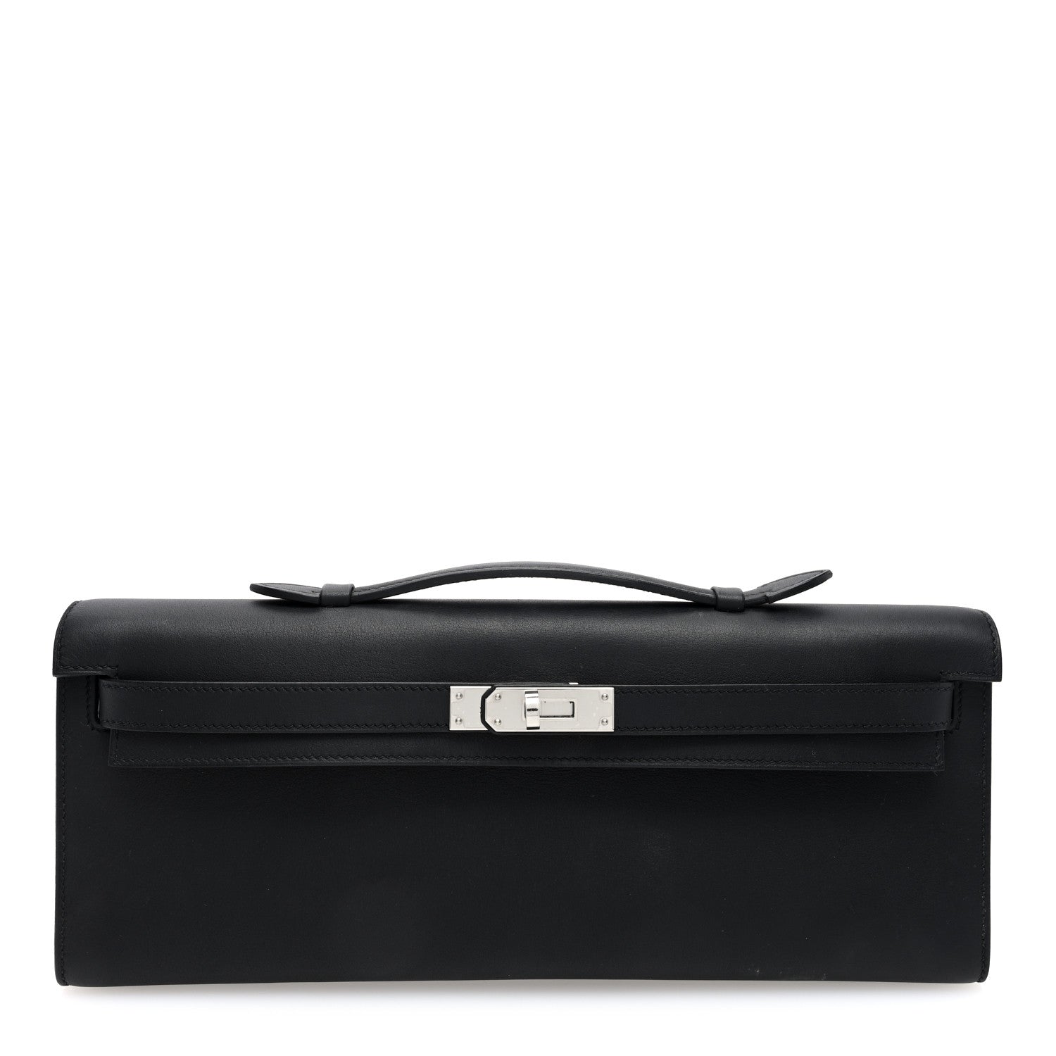 Hermes Swift Kelly Cut Clutch Pochette Black 1 of 13