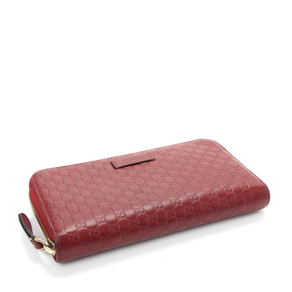 Gucci Microguccissima Zip Around Wallet Red 4 of 11