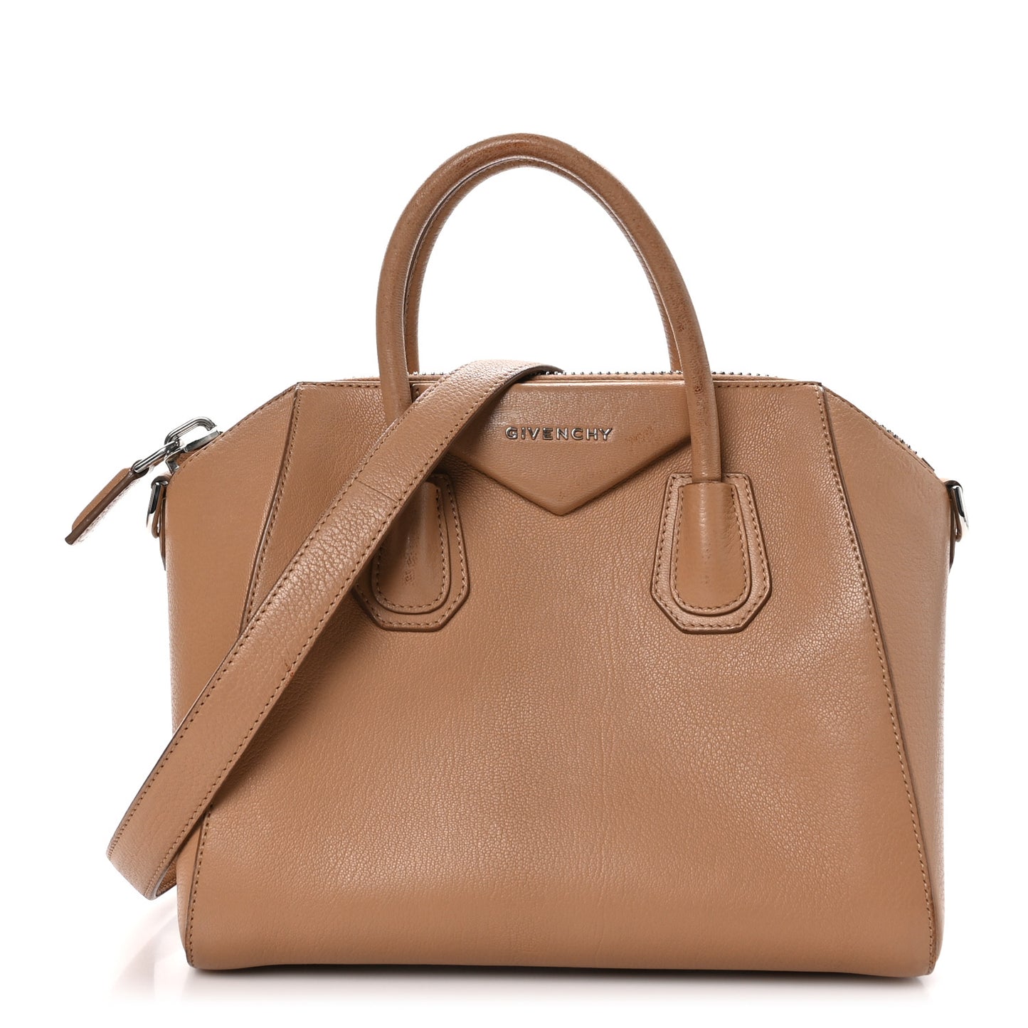 Sugar Goatskin Small Antigona Beige