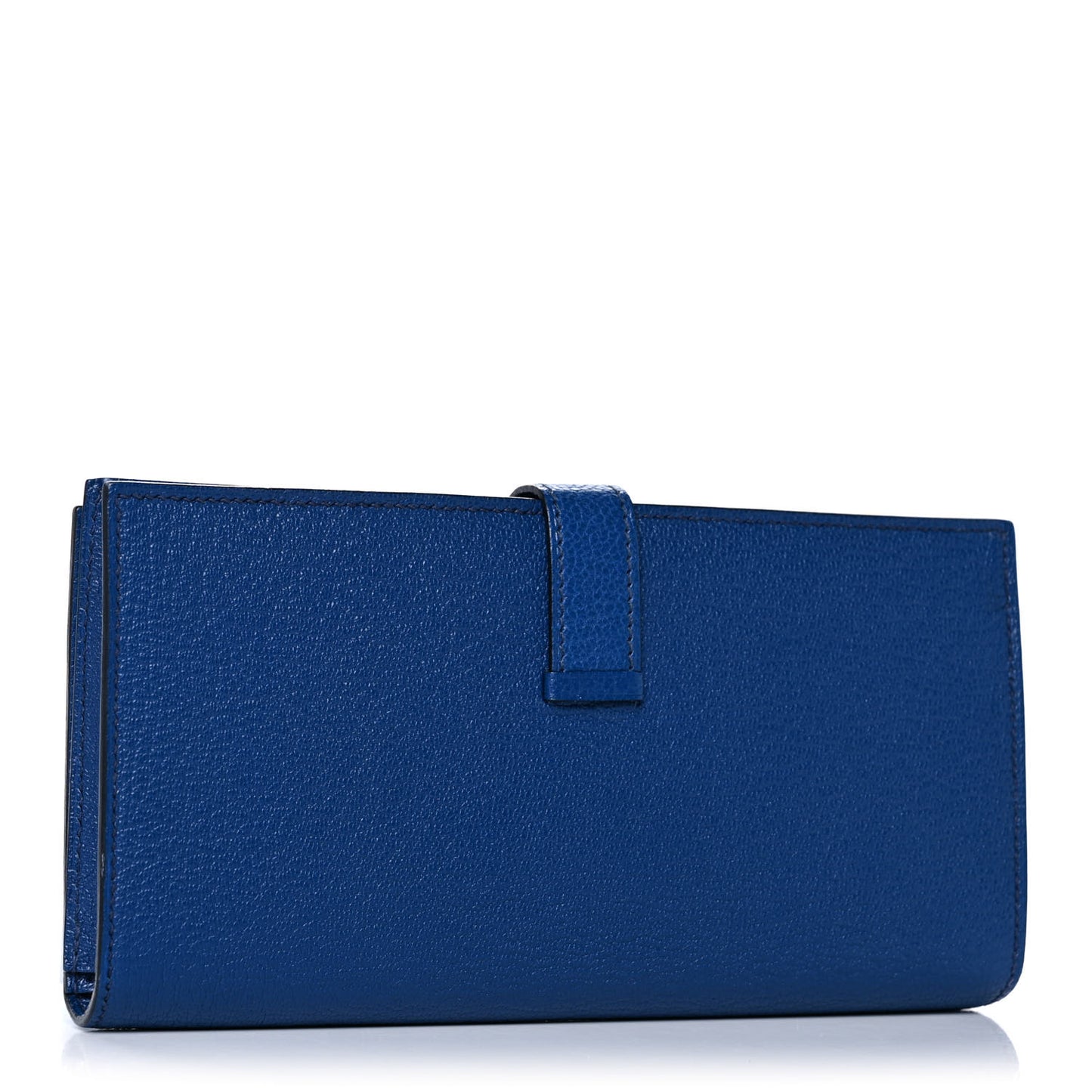 Chevre Mysore Bearn Gusset Wallet Bleu Saphir