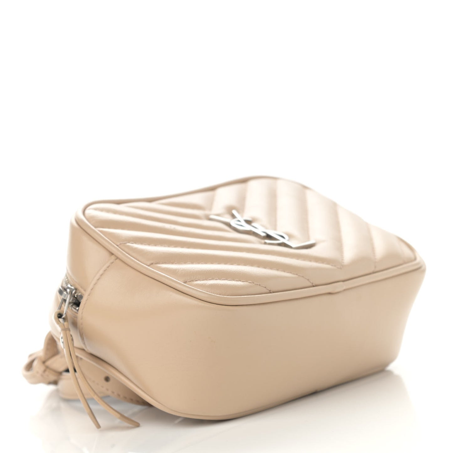 Calfskin Matelasse Monogram Lou Belt Bag Nude Powder