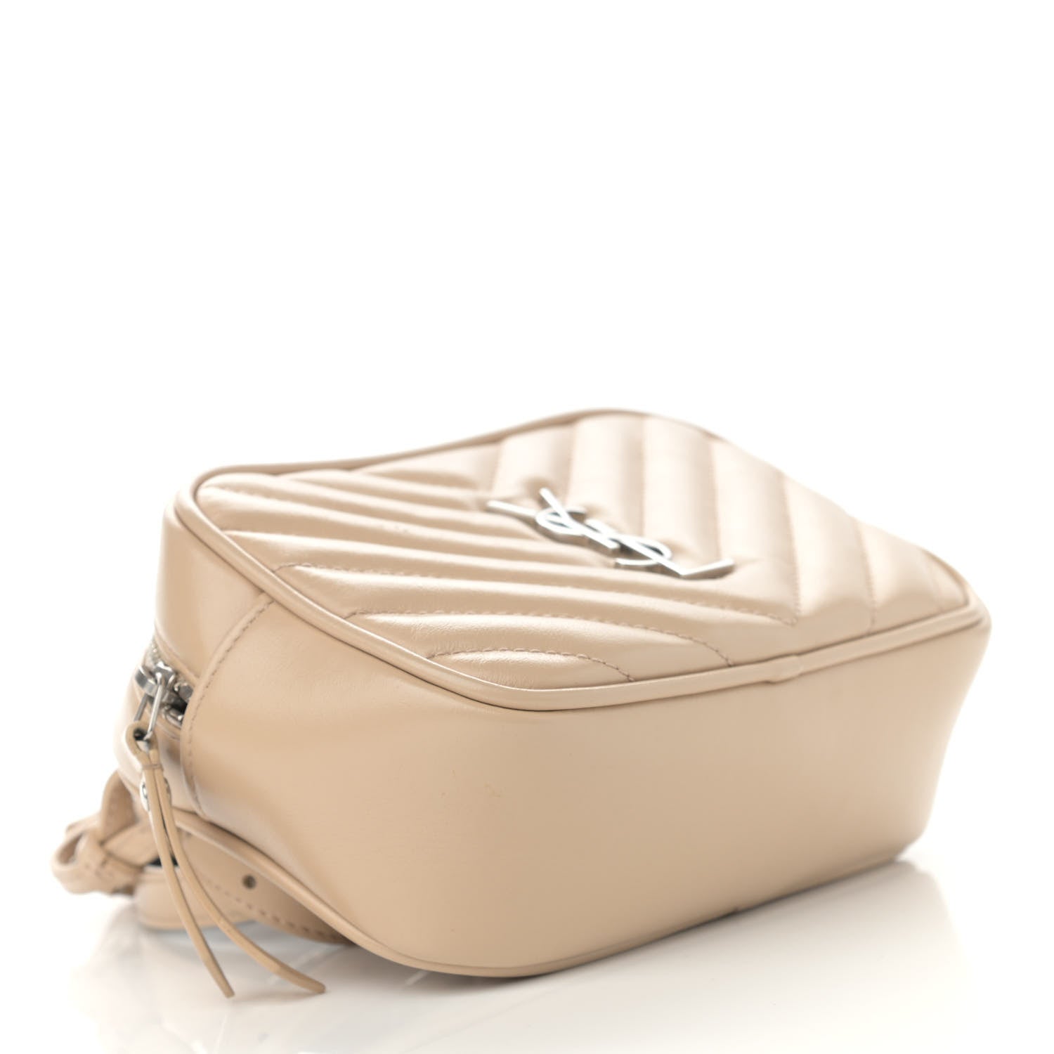 Saint Laurent Calfskin Matelasse Monogram Lou Belt Bag Nude Powder 4 of 11
