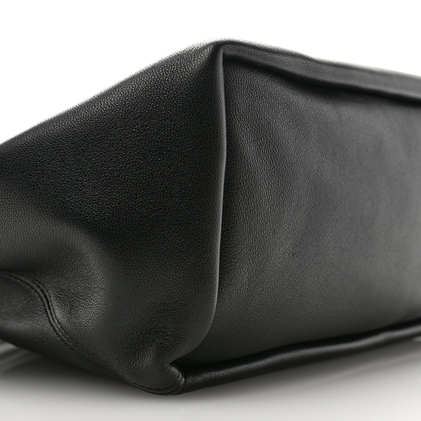 Buttery Nappa Lambskin Small Squeeze Bag Black