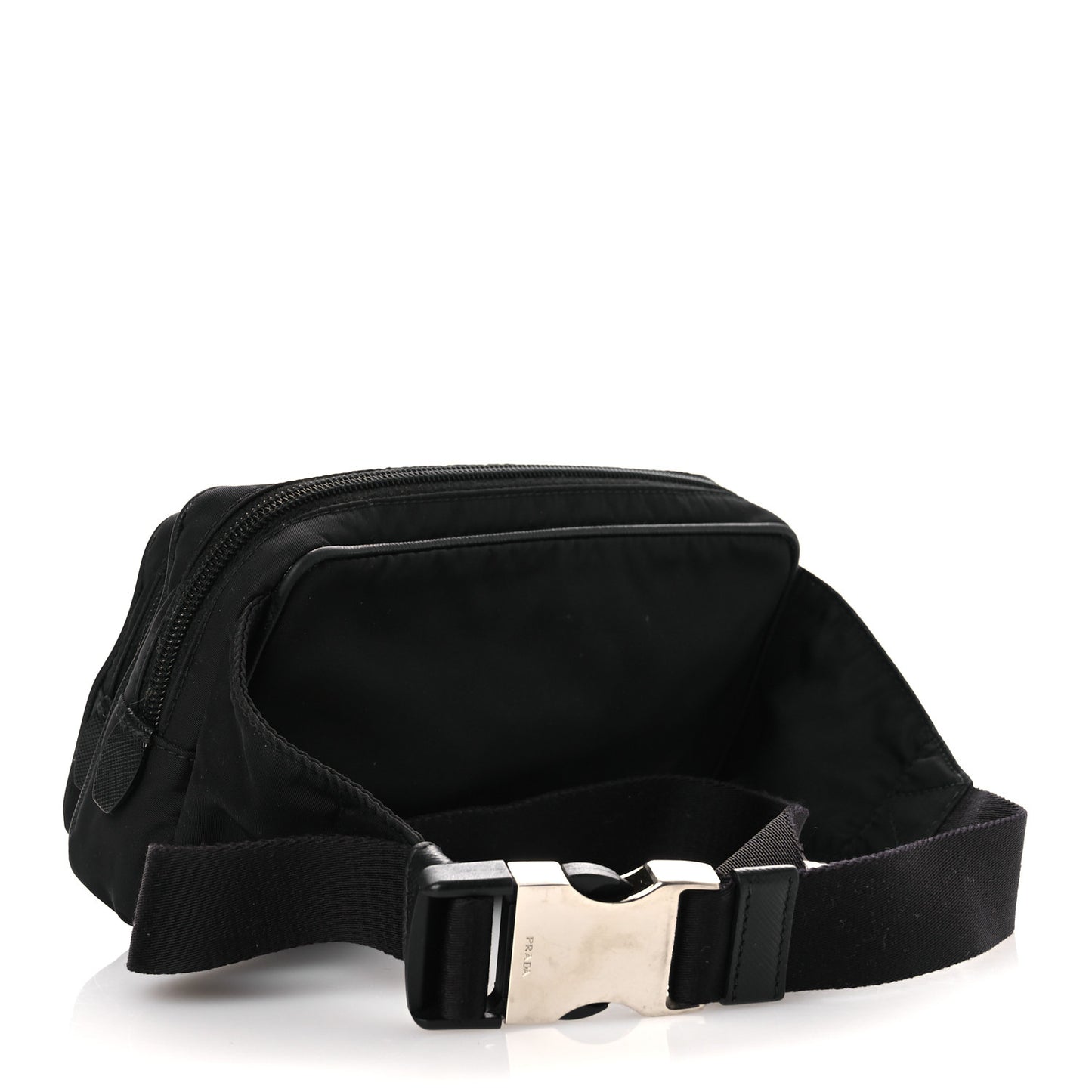 Re-Nylon Saffiano Belt Bag Black Black