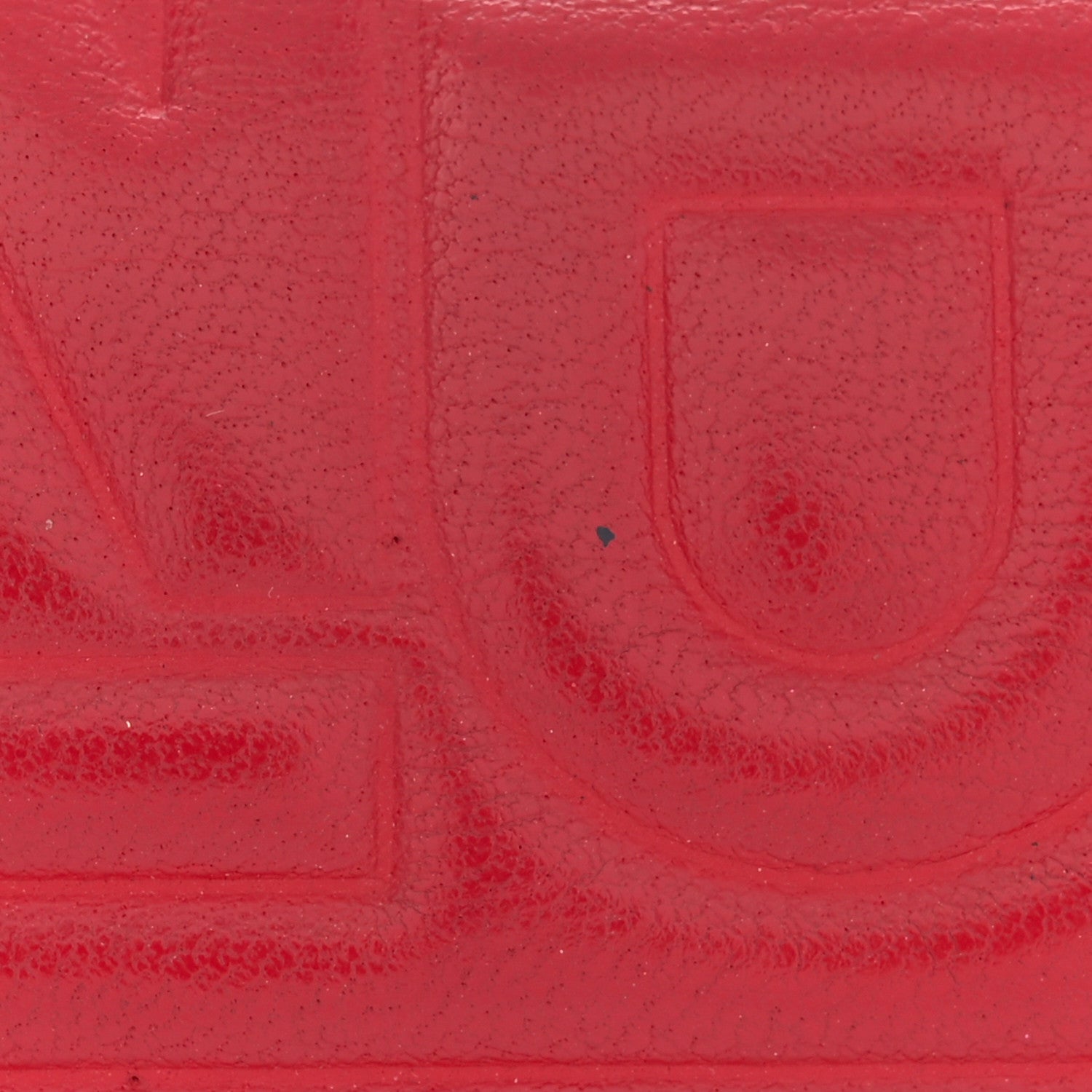 Fendi Nappa Logo Embossed Long Wallet on Chain Rosso 17 of 19