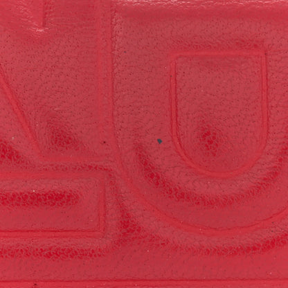 Fendi Nappa Logo Embossed Long Wallet on Chain Rosso 17 of 19