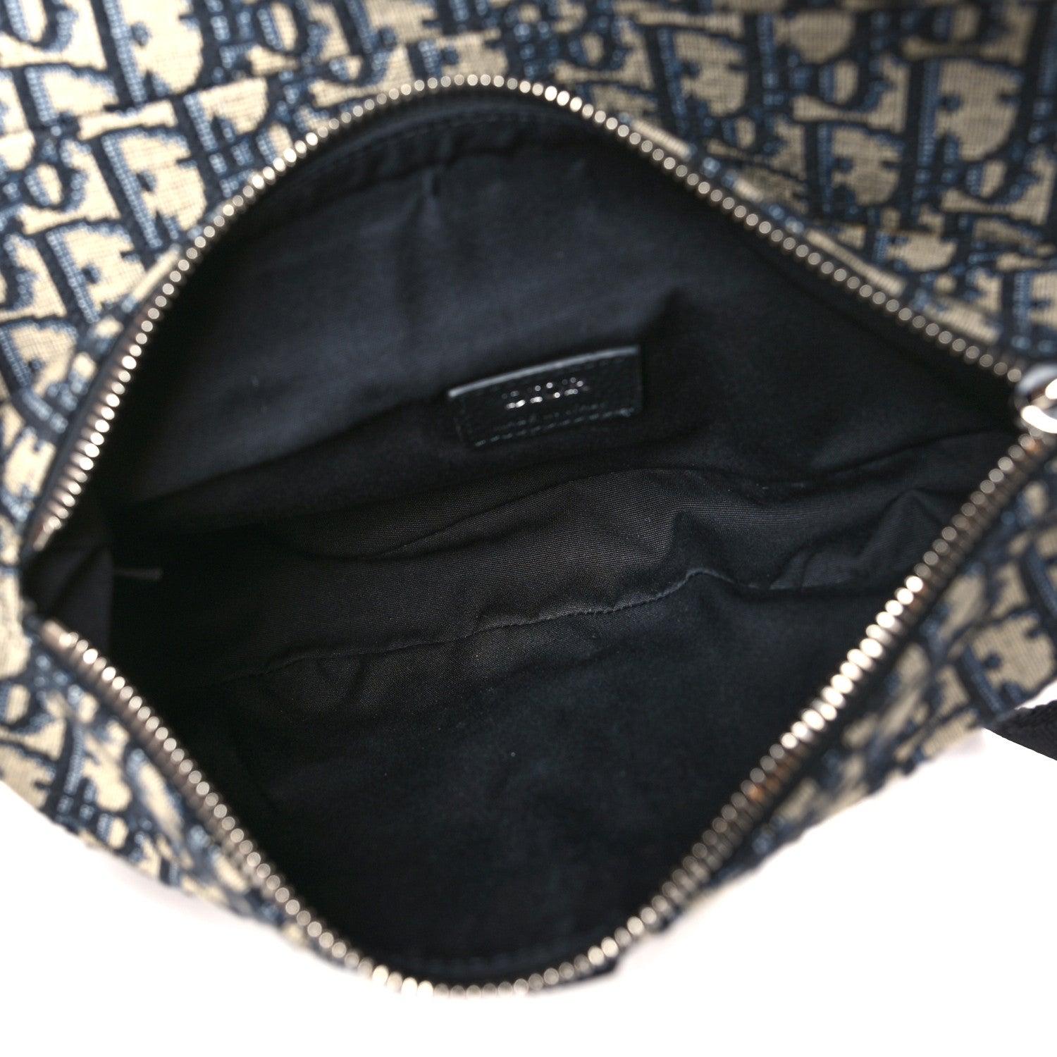 Christian Dior Oblique Mens Saddle Bag Blue 5 of 8