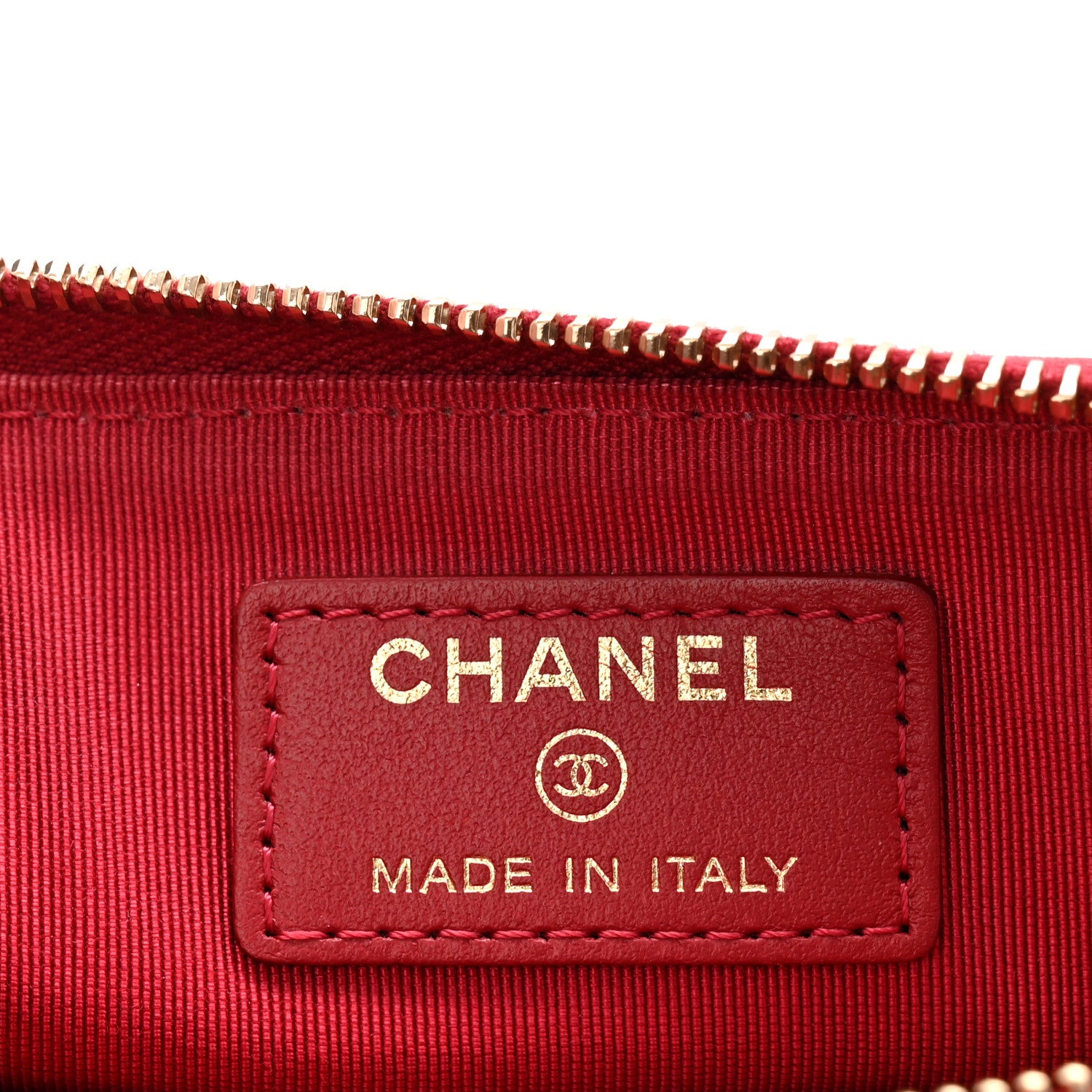 Chanel Aged Calfskin Quilted 2.55 Reissue Chain Wallet Red 6 of 10
