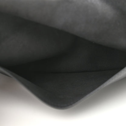 Christian Dior Crinkled Lambskin 135mm Saddle Belt Black 5 of 11