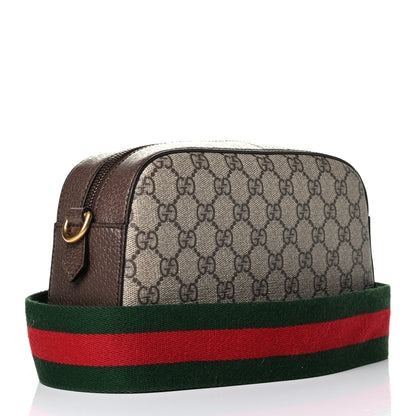 Gucci GG Supreme Monogram Web Neo Vintage Shoulder Bag Beige New Acero Crop 2 of 8