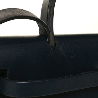 Hermes Military Toile Vache Hunter Herbag Zip PM 31 Bleu Marine 9 of 11