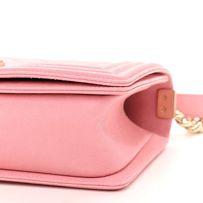 Chanel Caviar Quilted Medium Boy Flap Pink 9 of 9