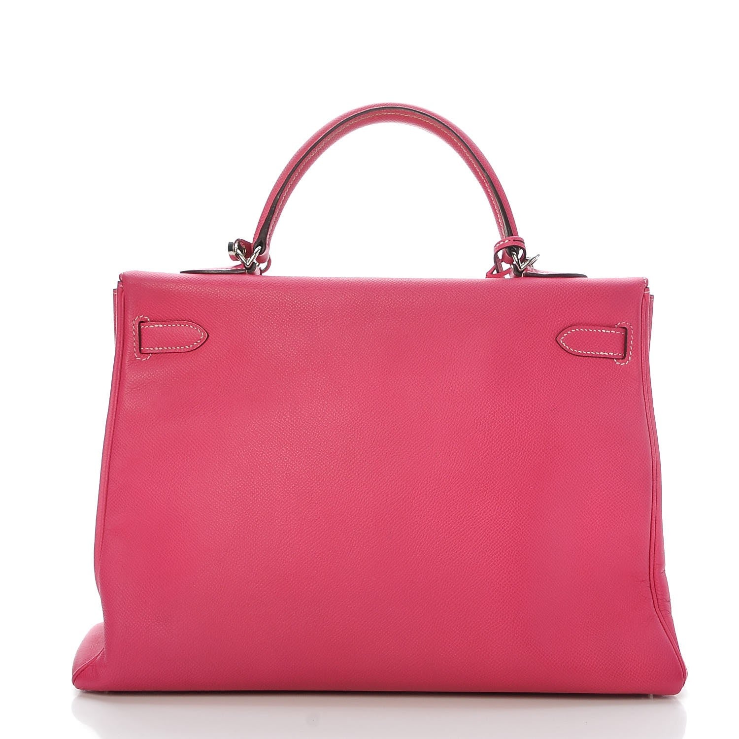 Hermes Epsom Candy Kelly Retourne 35 Rose Tyrien Rubis 4 of 38