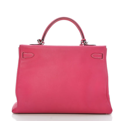 Hermes Epsom Candy Kelly Retourne 35 Rose Tyrien Rubis 4 of 38