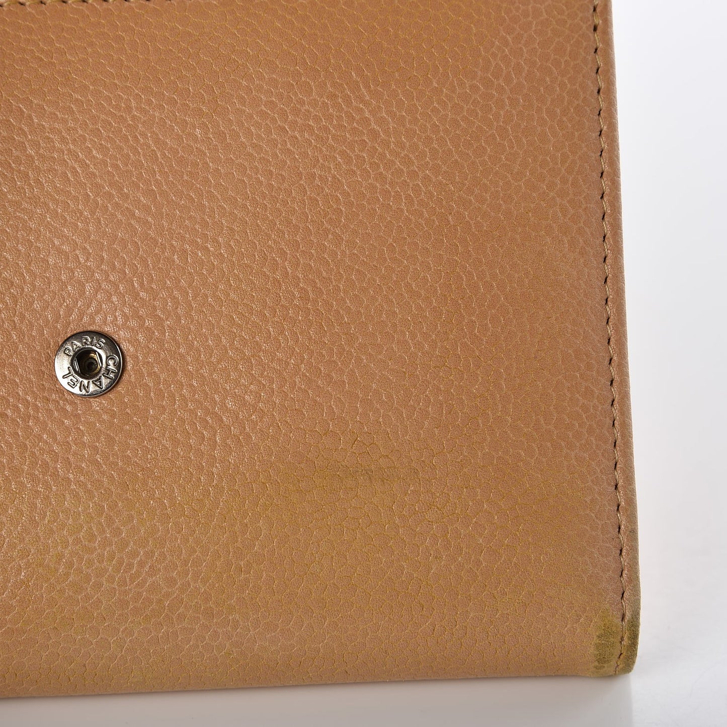 Caviar Timeless CC Flap Wallet Beige