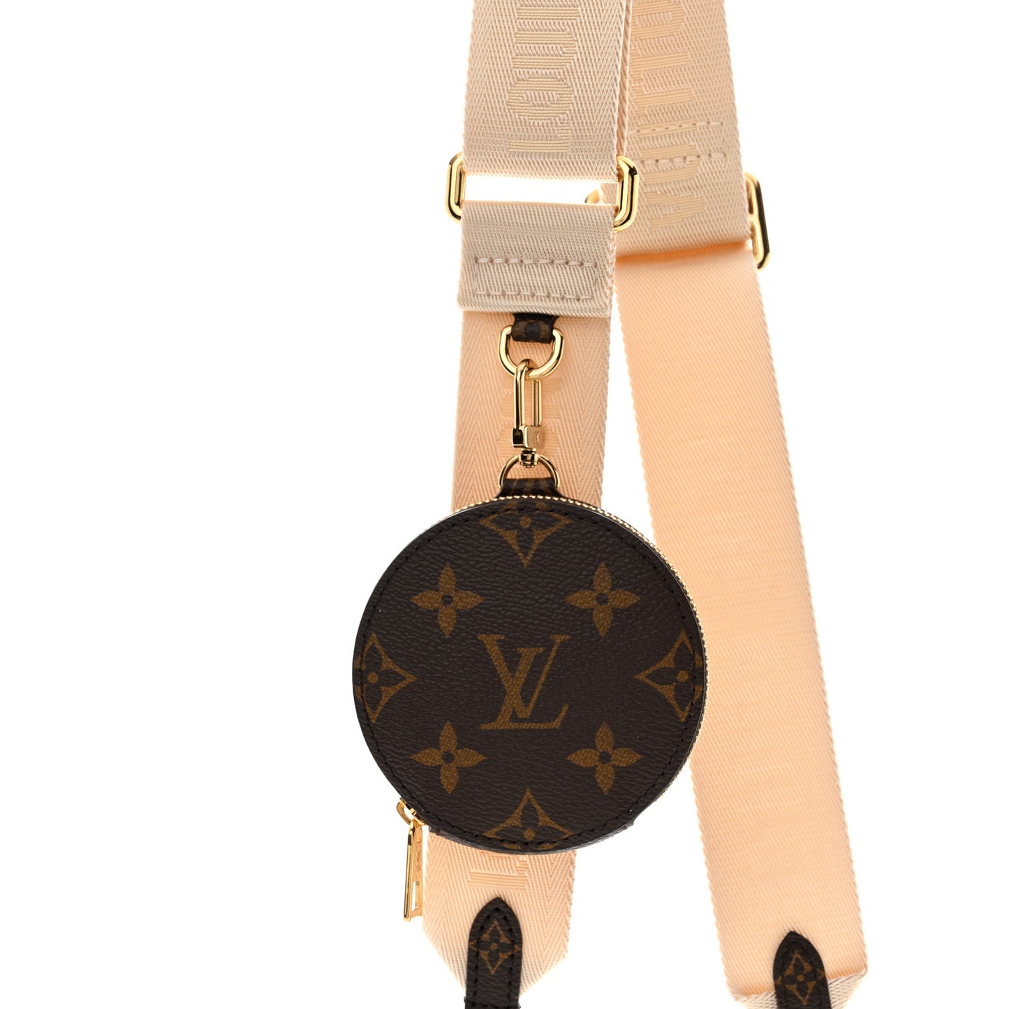 Jacquard Monogram Adjustable Shoulder Strap New Creme