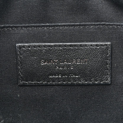 Saint Laurent Calfskin Matelasse Monogram Lou Camera Bag Black 6 of 14