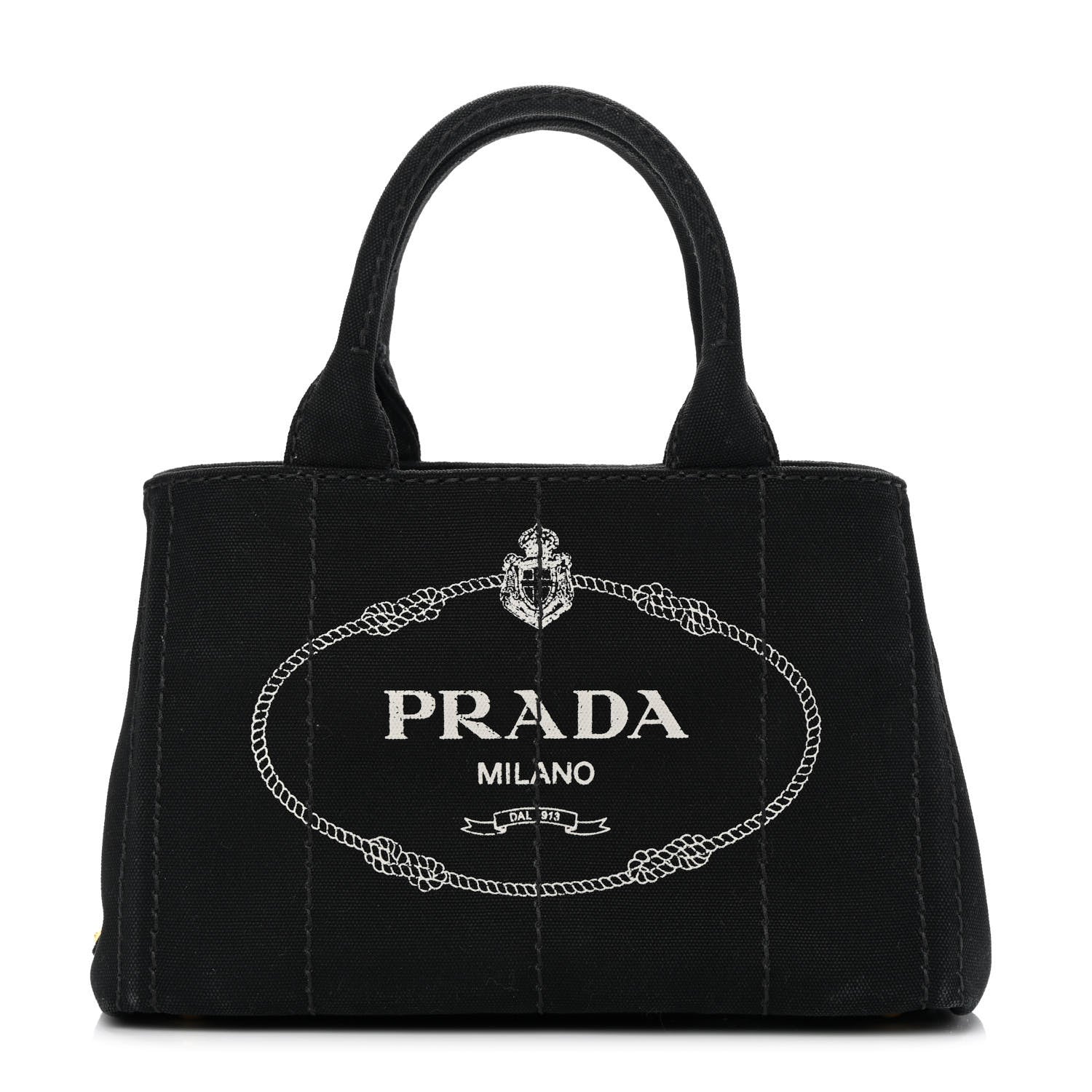 Prada Canapa Small Logo Tote Black 1 of 11