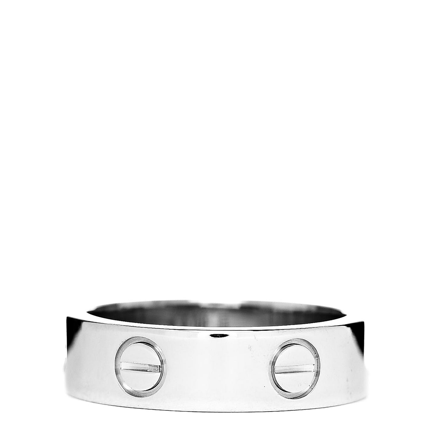 18K White Gold 5.5mm LOVE Ring 55 7.25