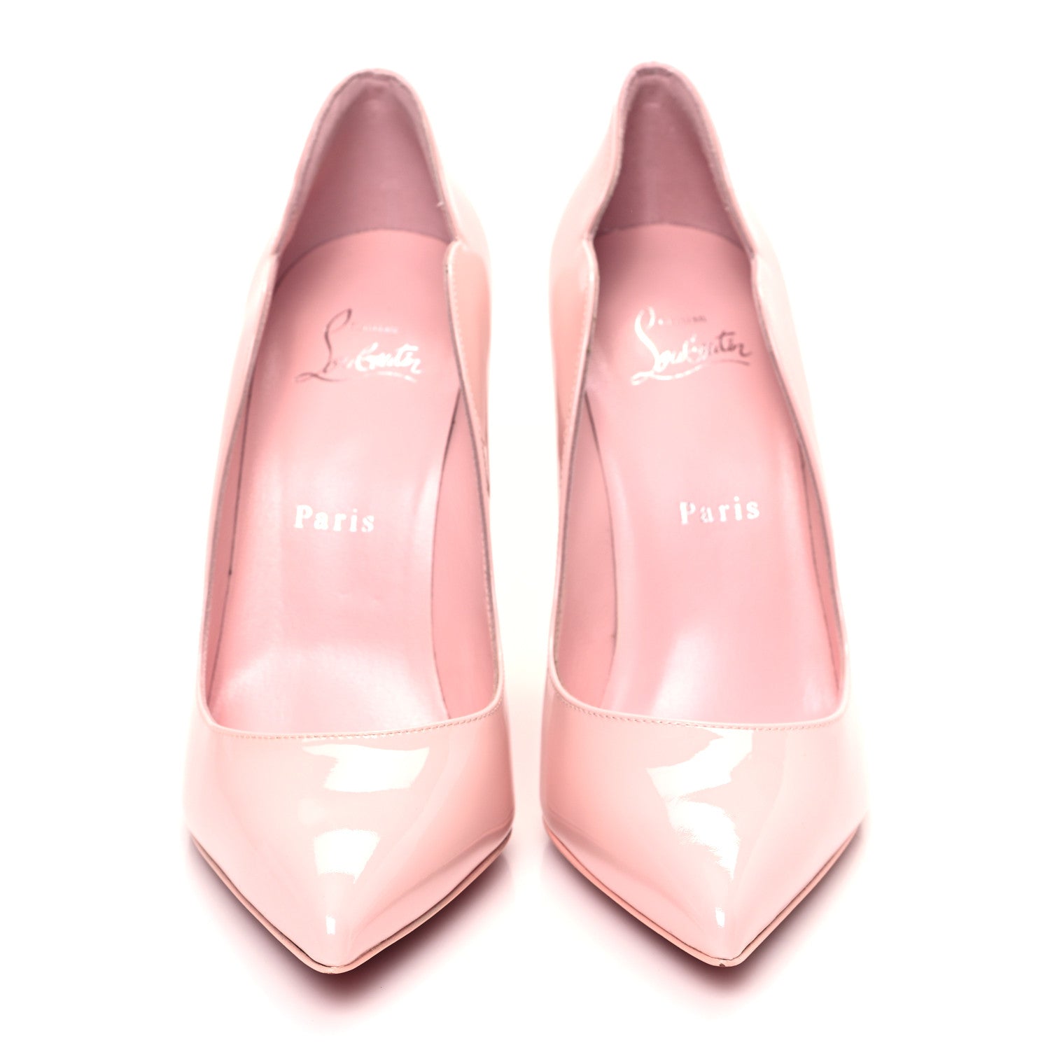 Christian Louboutin Patent Hot Chick 100 Pumps 38.5 Rosy 2 of 9