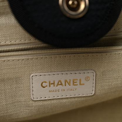 Chanel Mixed Fibers Medium Deauville Tote Black 7 of 12