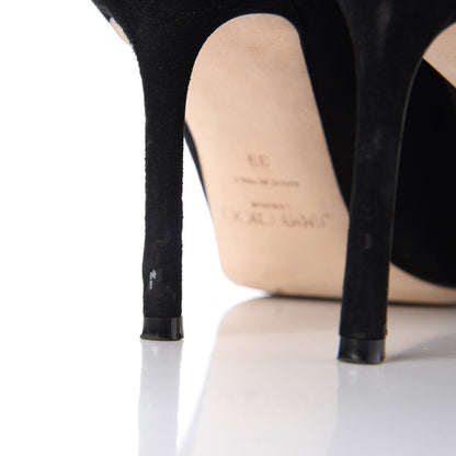 Jimmy Choo Suede Romy 85 Pumps 39 Black 10 of 13