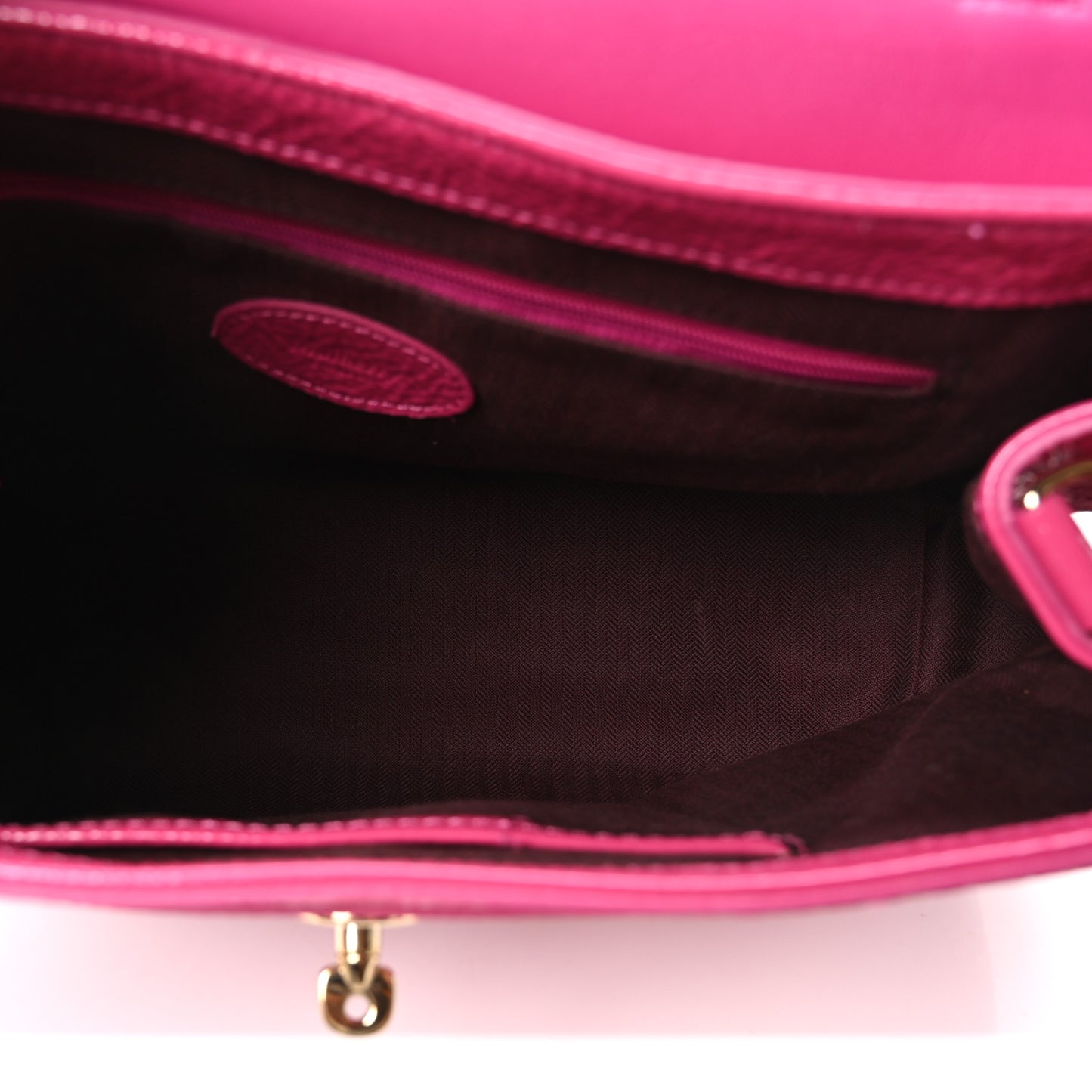 Spongy Patent Small Alexa Pink