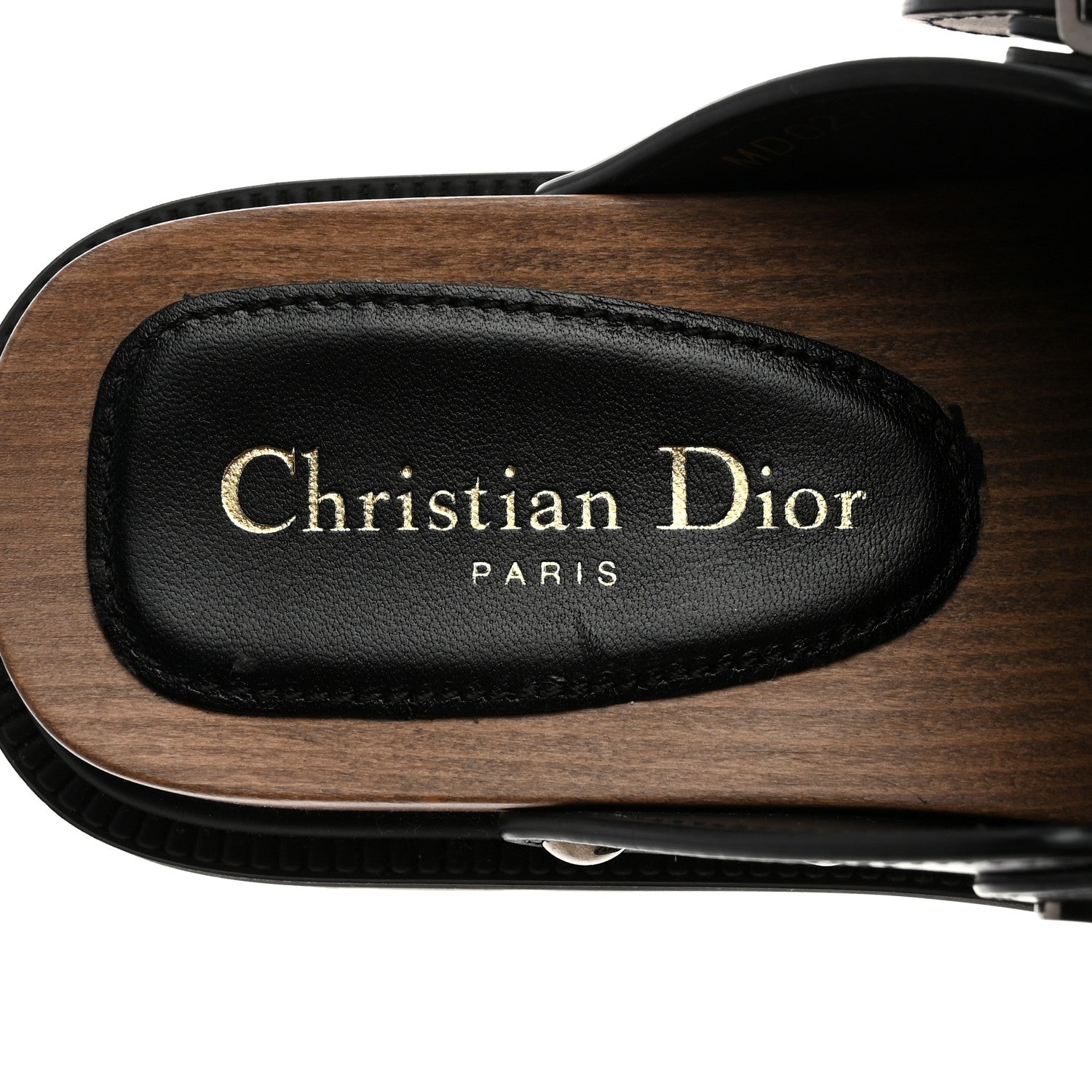 Christian Dior Calfskin Diorquake Buckled Lug Sole 15mm Clogs 36 Black 6 of 9