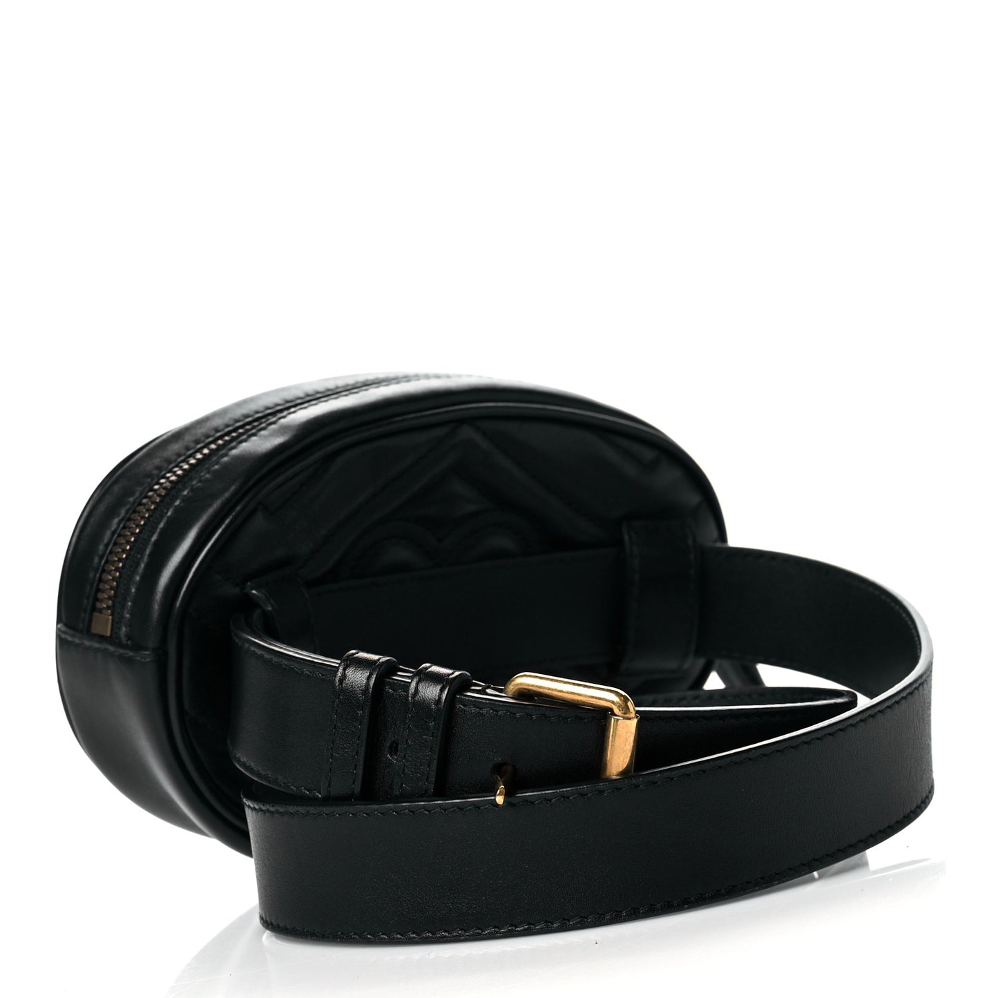 Calfskin Matelasse GG Marmont Belt Bag 85 34 Black