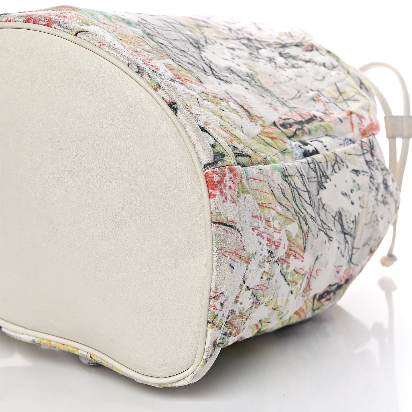 Canvas Painted Walker Doodle Print Bucket Backpack Multicolor