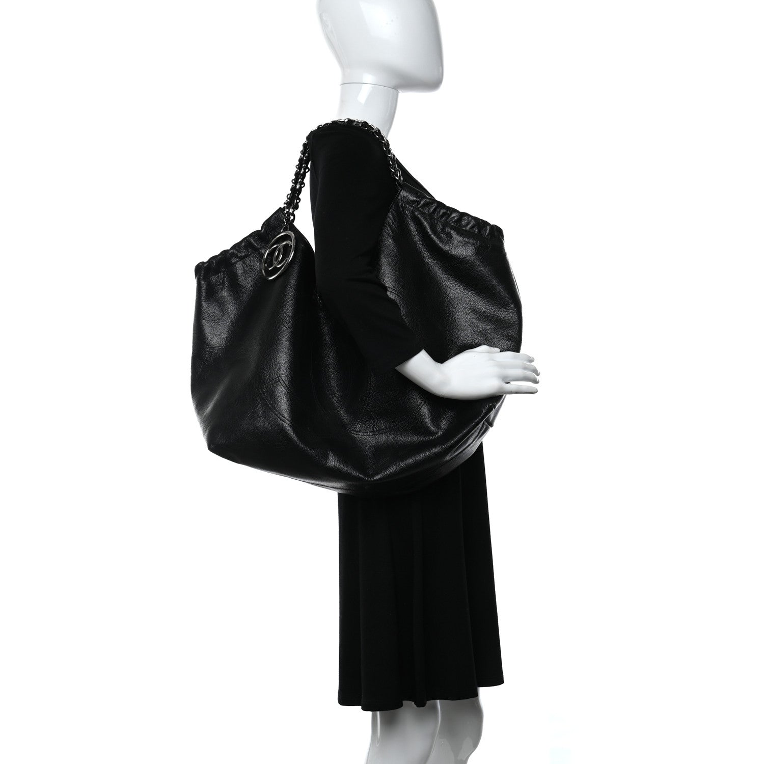 Chanel Calfskin Large Coco Cabas Black 2 of 16