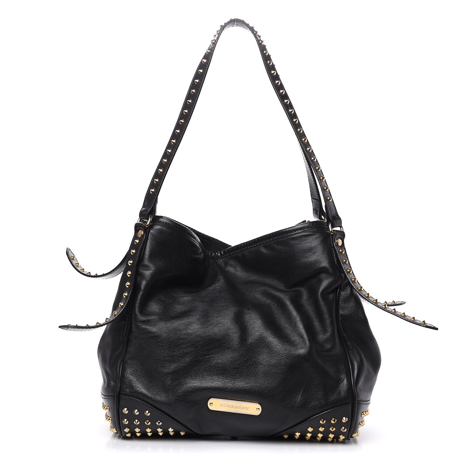 Burberry Lambskin Bridle Studs Small Canterbury Tote Black 1 of 16