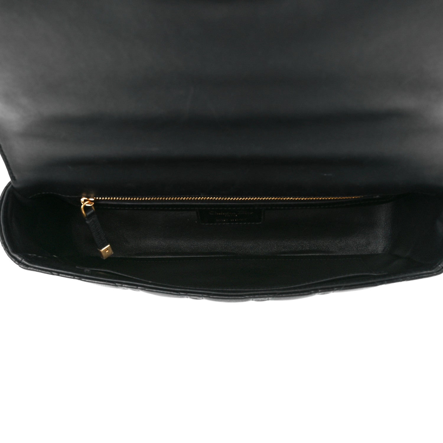 Christian Dior Grained Calfskin Cannage Large Caro Bag Black 5 of 12