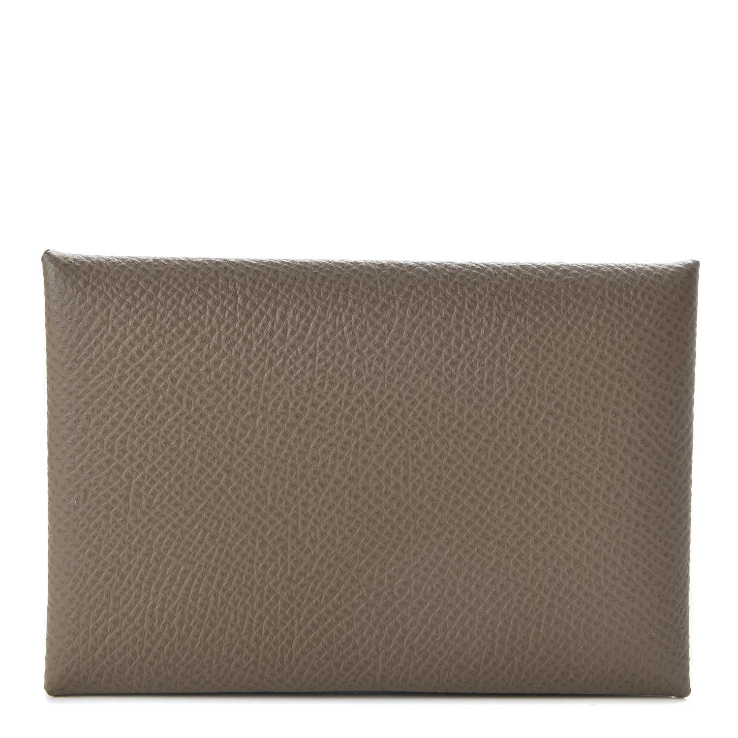 Hermes Epsom Calvi Card Case Etoupe 1 of 7