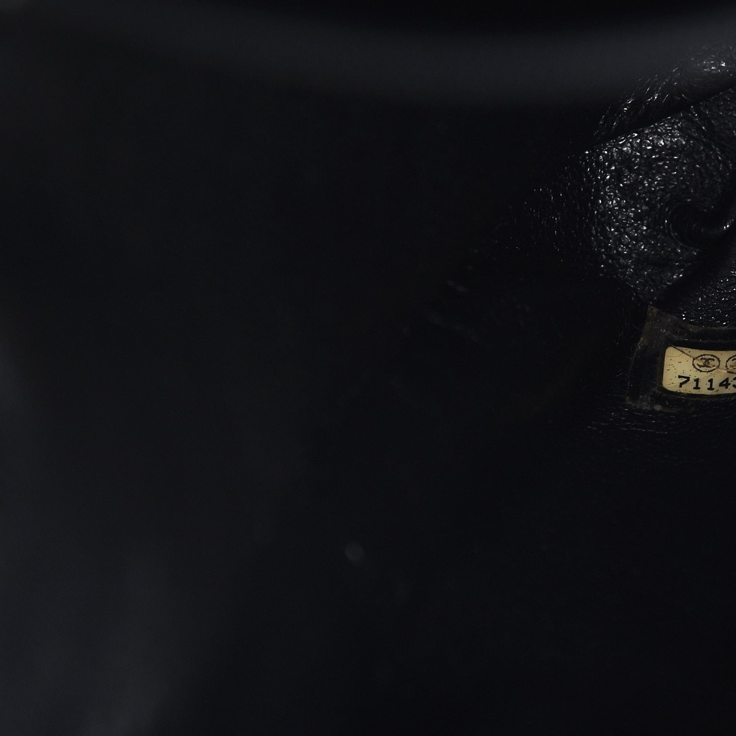 Suede Stitched Shoulder Bag Black