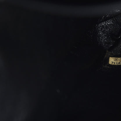 Chanel Suede Stitched Shoulder Bag Black 8 of 11