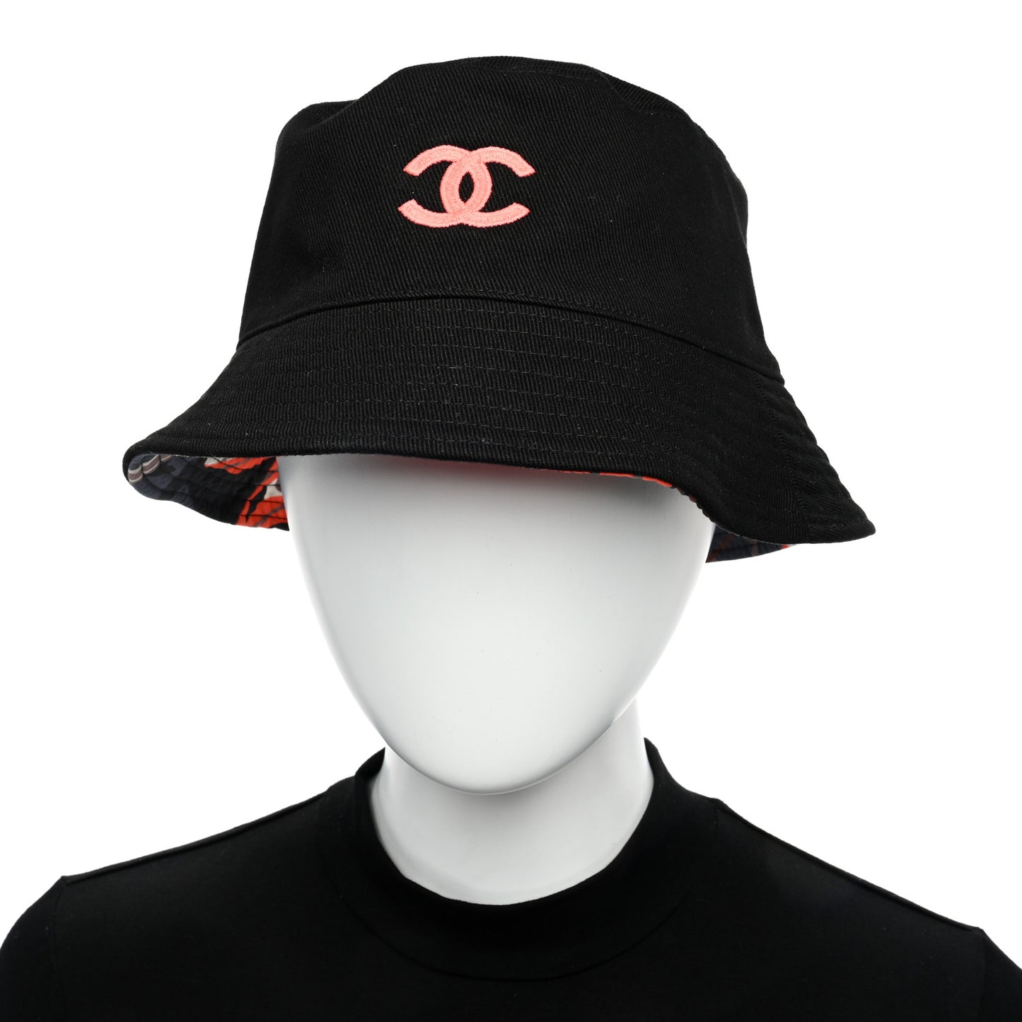 Canvas CC Bucket Hat Black Black Orange
