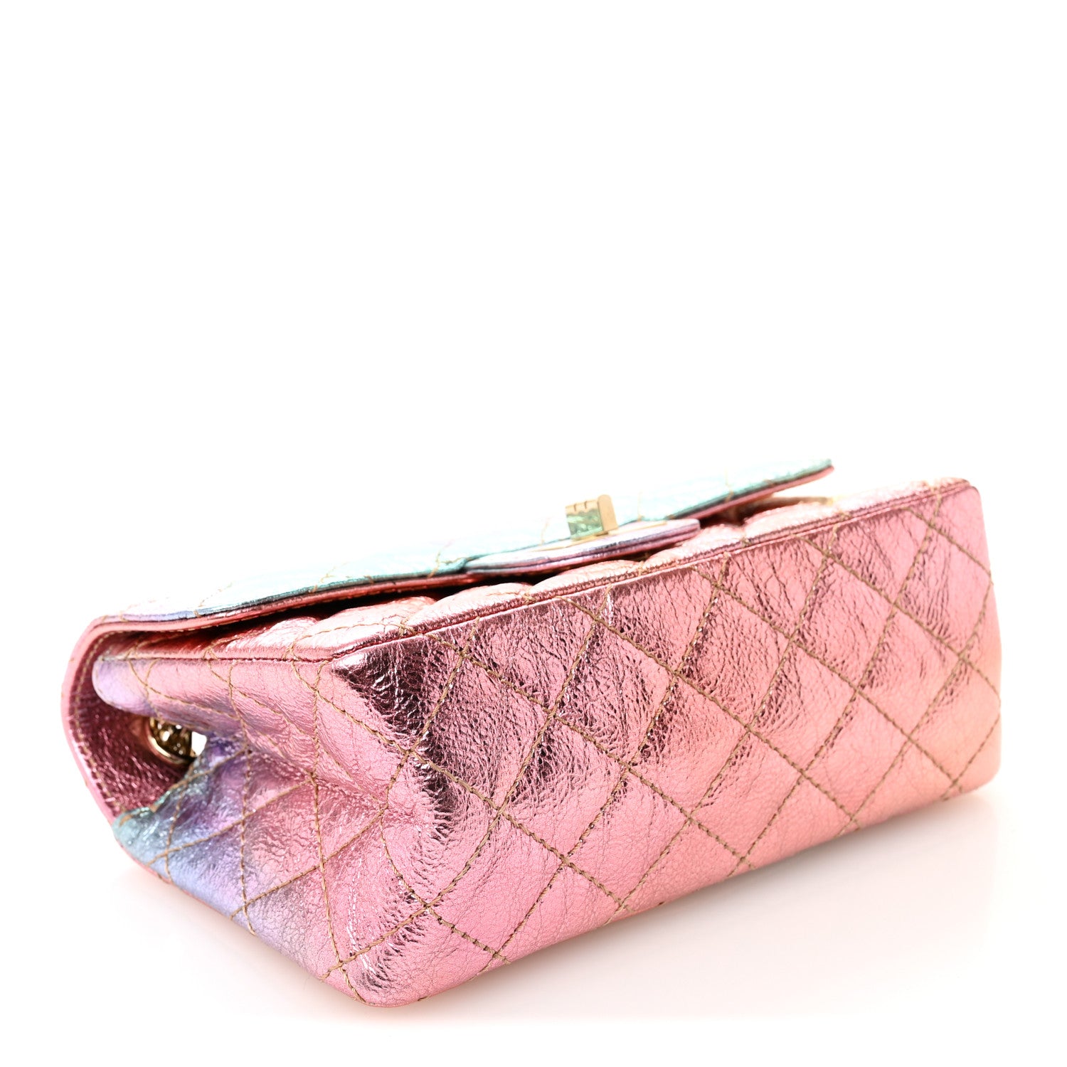 Chanel Metallic Goatskin Quilted Mini 2.55 Reissue Flap Multicolor 4 of 11