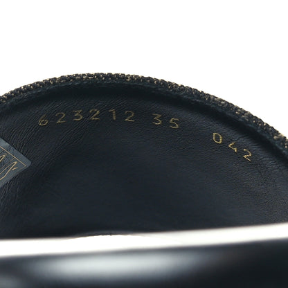 Gucci Jacquard Black Denim GG Monogram Angelina Platform 55mm Slide Sandals 35 Black Ivory 6 of 9