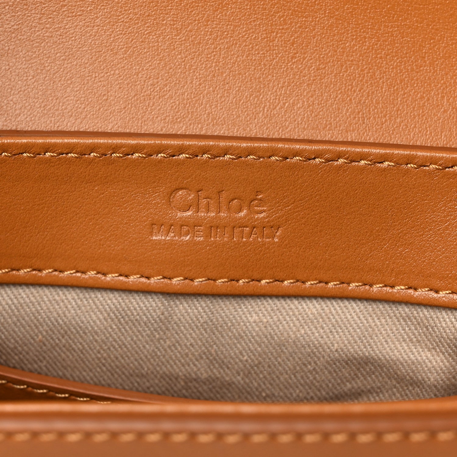 Chloe Calfskin Mini C Double Carry Autumnal Brown 8 of 10