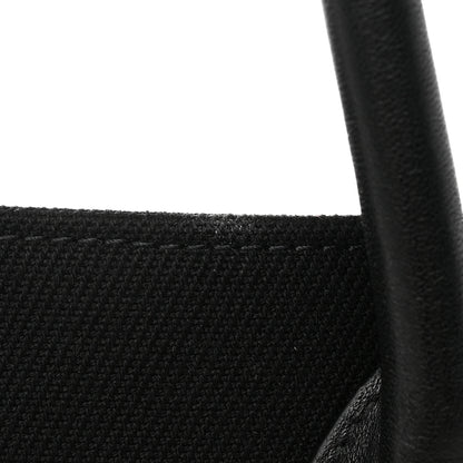 Saint Laurent Linen Calfskin Rive Gauche Tote Black 15 of 15
