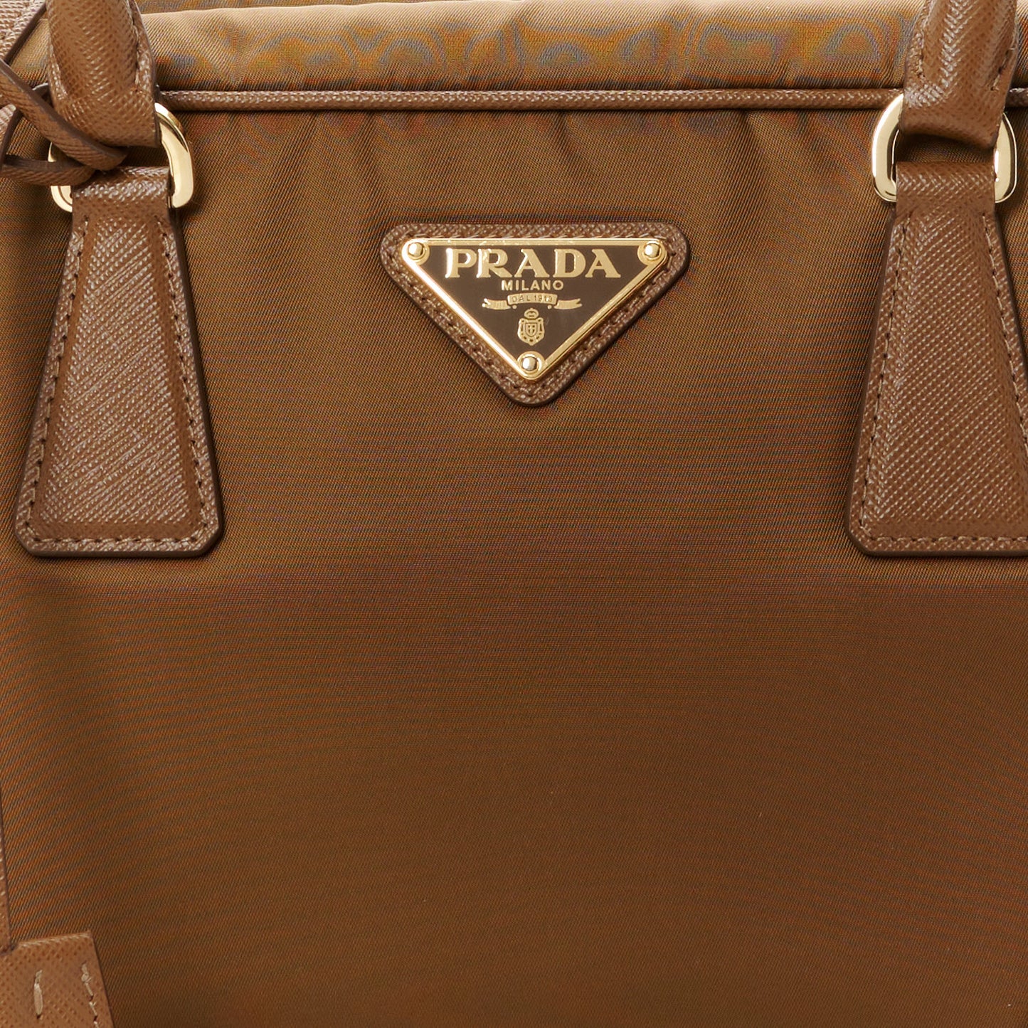 Re-Nylon Saffiano Medium Re-Edition 1978 Two Handle Bag Sughero