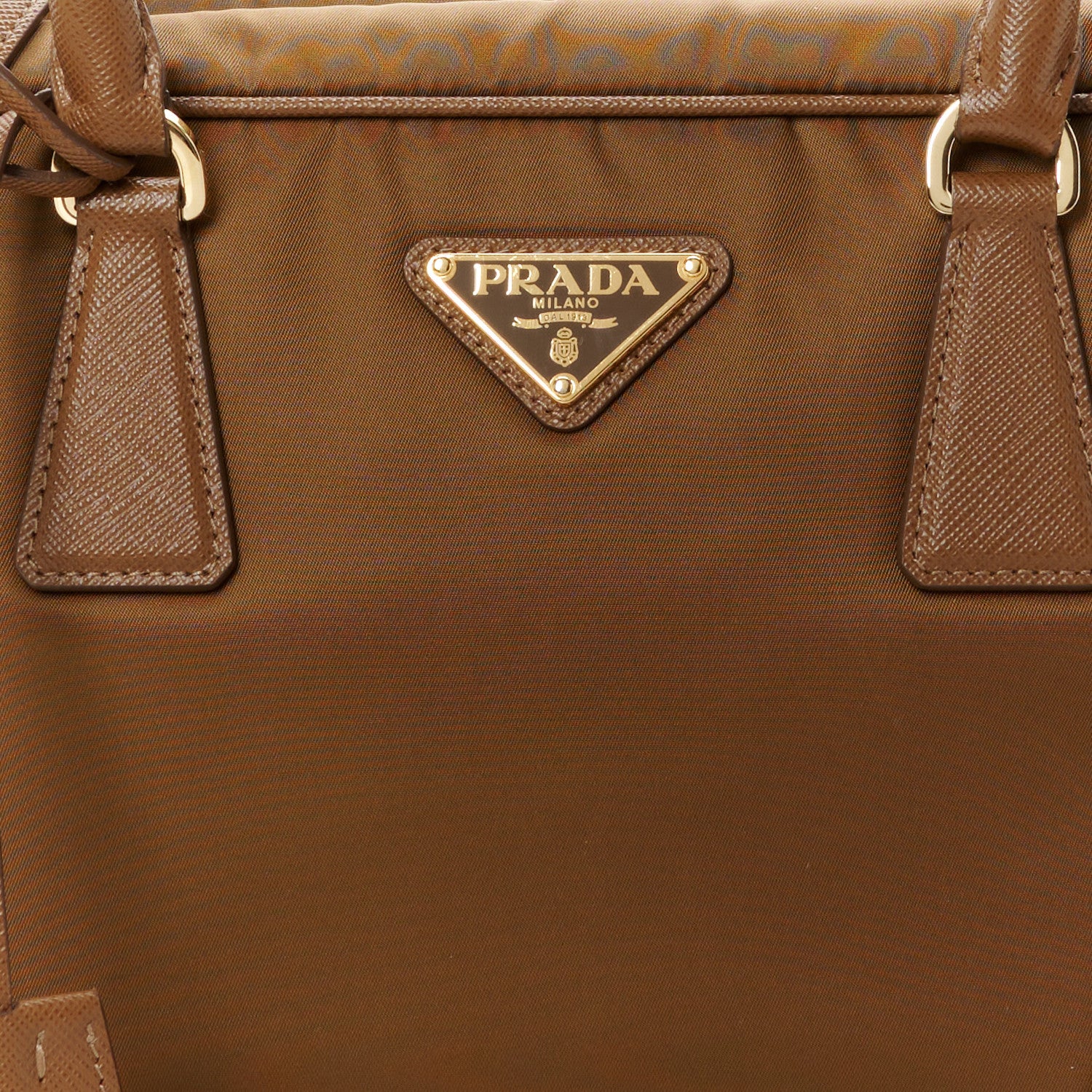 Prada Re-Nylon Saffiano Medium Re-Edition 1978 Two Handle Bag Sughero 8 of 10