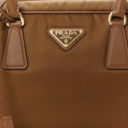 Prada Re-Nylon Saffiano Medium Re-Edition 1978 Two Handle Bag Sughero 8 of 10