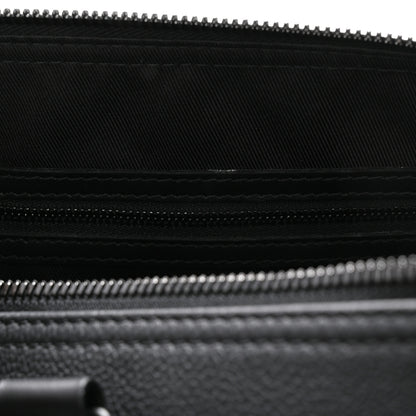 Louis Vuitton Grained Calfskin Aerogram Keepall Bandouliere 40 Black 16 of 16