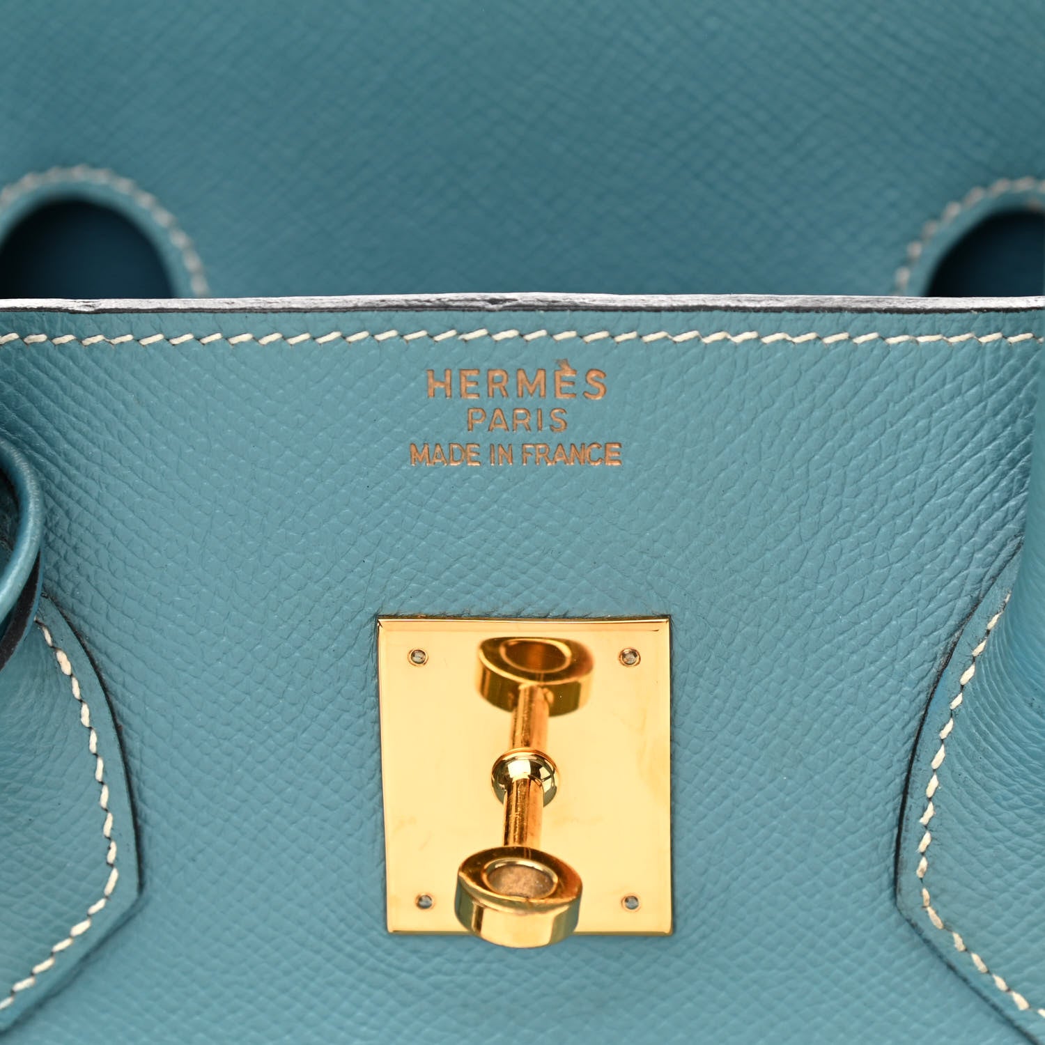 Hermes Courchevel Birkin 35 Blue Jean 6 of 11